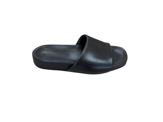 Pomme D’or chocolate brown leather slides