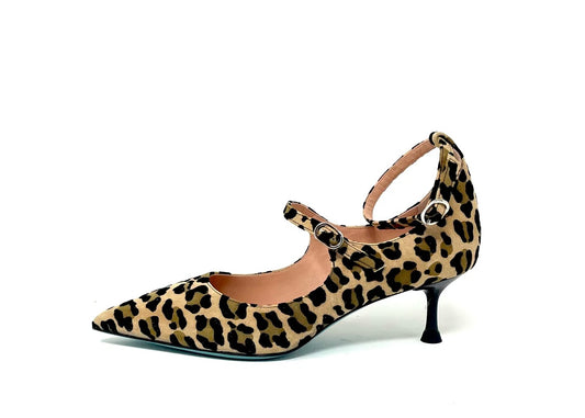 Fratelli Russo  suede leopard print shoes