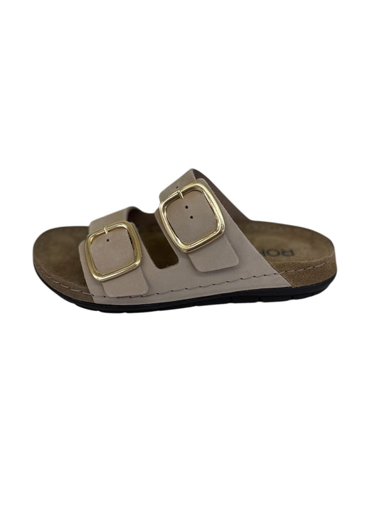 Rohde beige suede sandals
