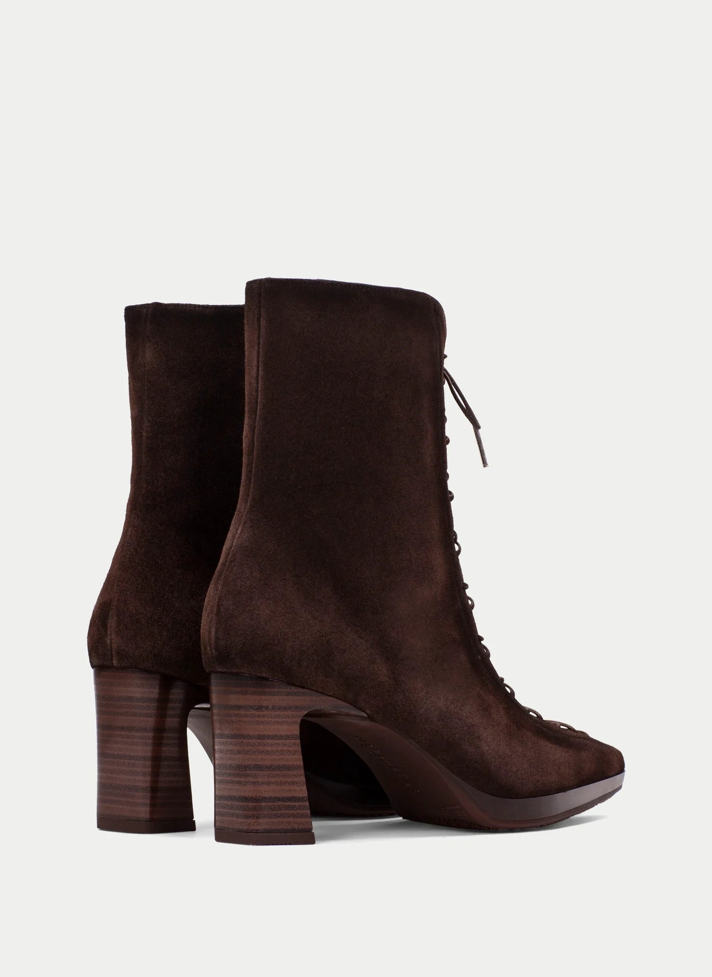 Hispanitas brown suede lace up ankle boots
