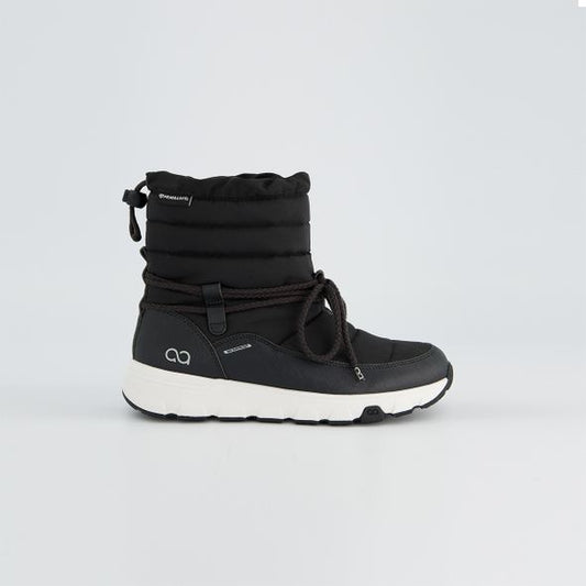 tenhaag black  waterproof lace up winter boots