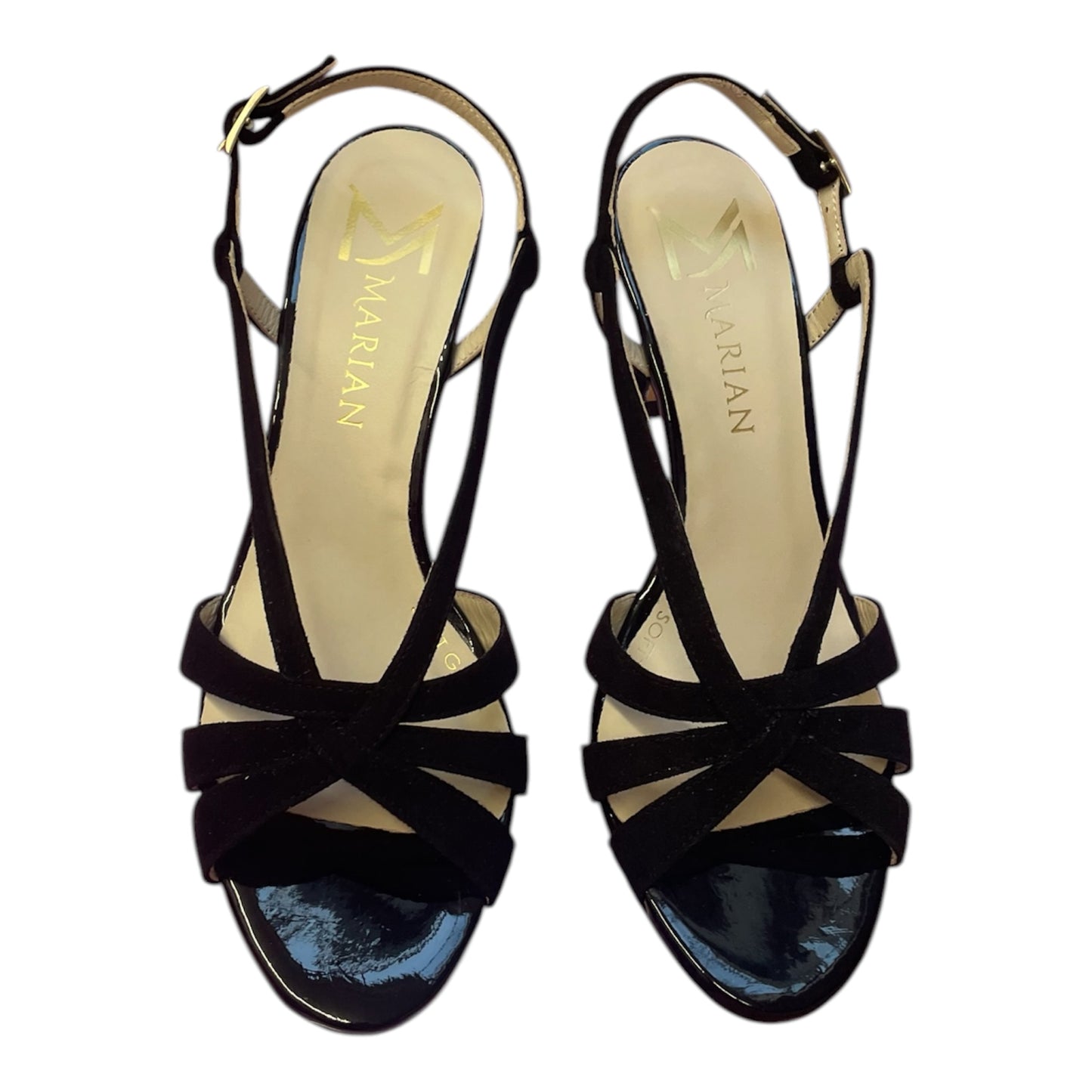 Marian black suede sandals