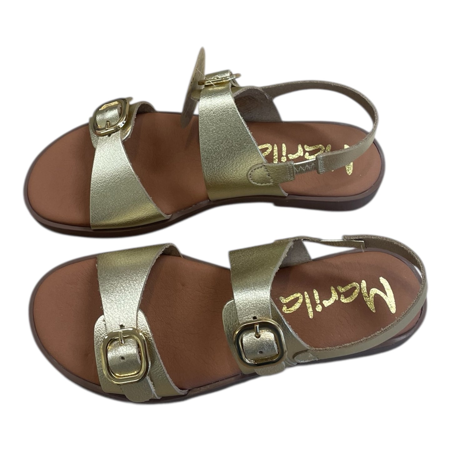 Marila gold leather sandals