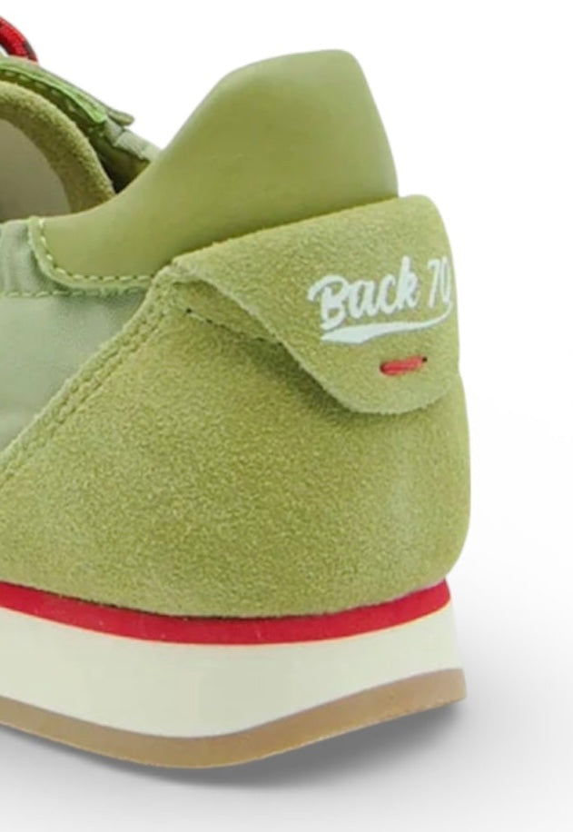 Back 70 lime green streetwear sneaker - Melissakshoes