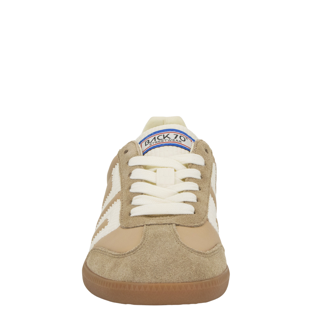 Back 70 beige leather and suede sneakers - Melissakshoes