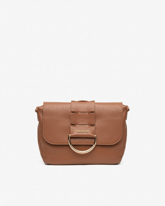 NeroGiardini tan leather crossbody bag