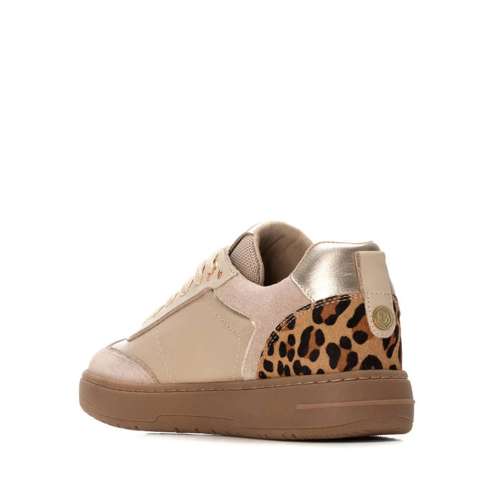 Carmela beige suede and leather sneakers