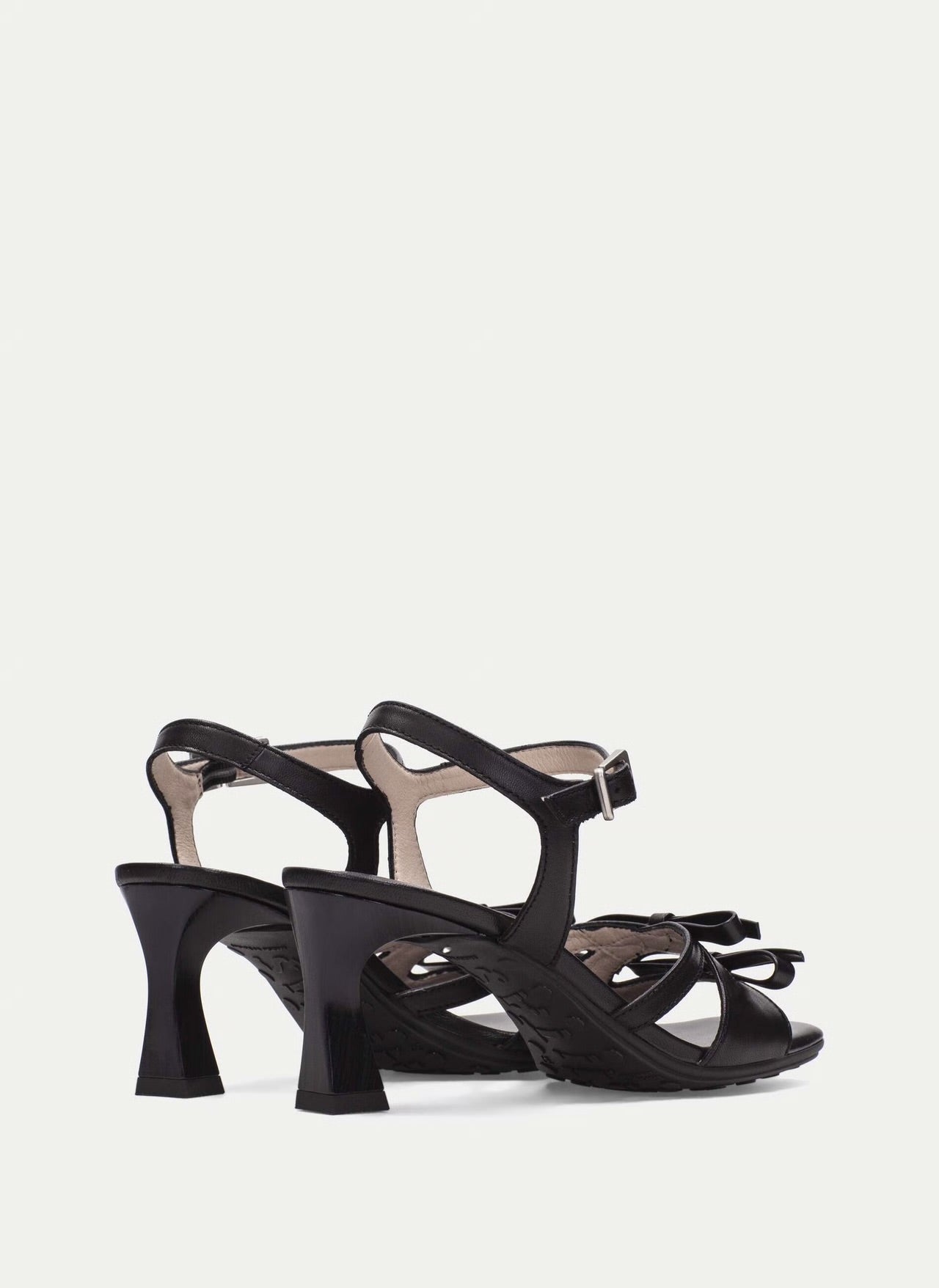 Hispanitas black leather sandals - Melissakshoes