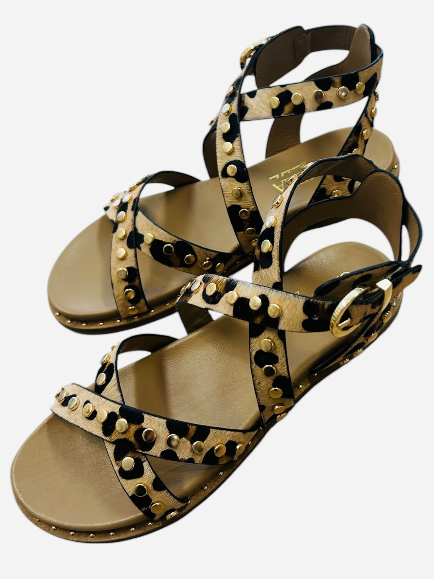 Carmela leopard print gladiator sandal