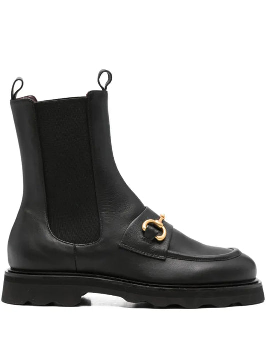 Pomme D’or black leather Chelsea boots