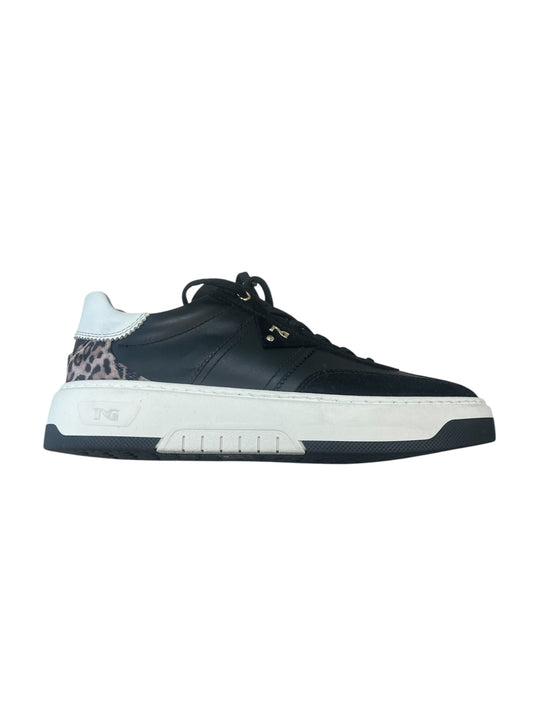 Nerogiardini black leather sneakers