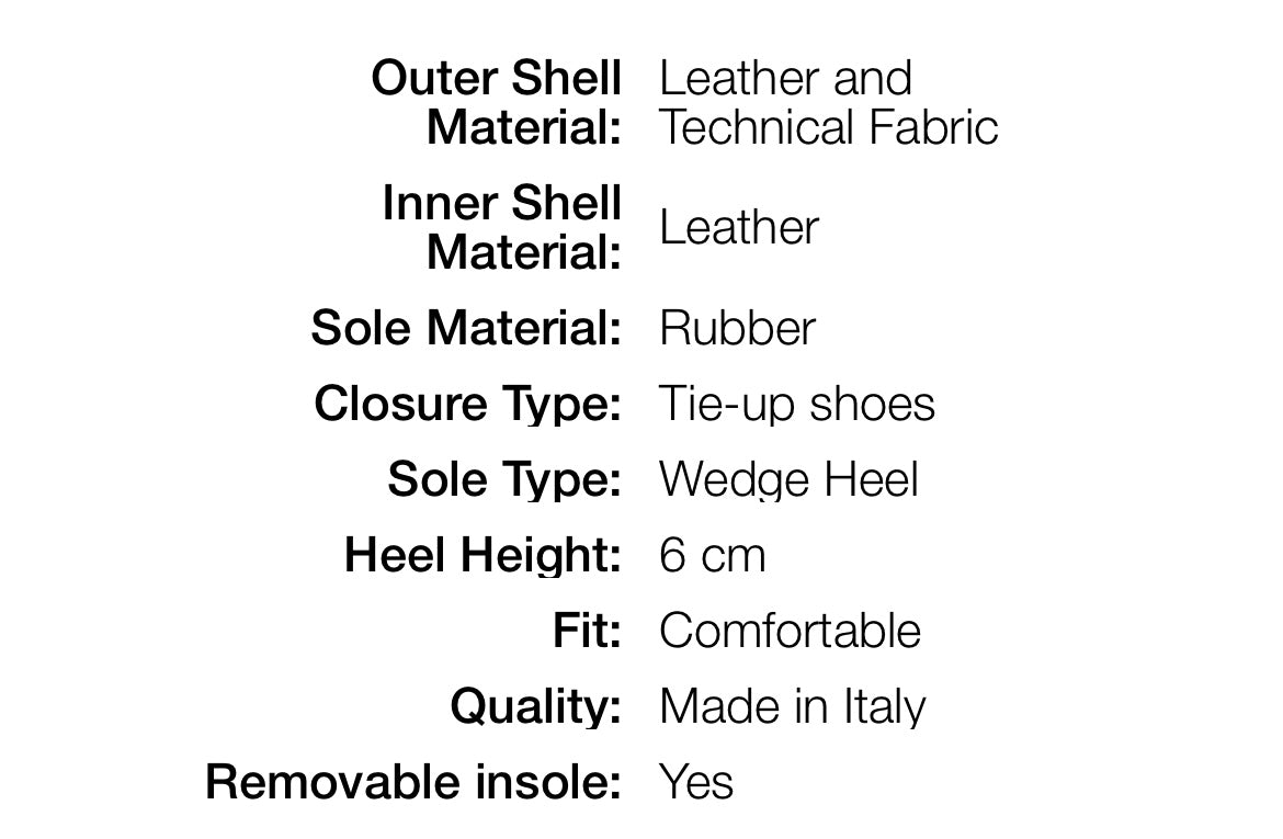 Nerogiardini leather wedge sneaker