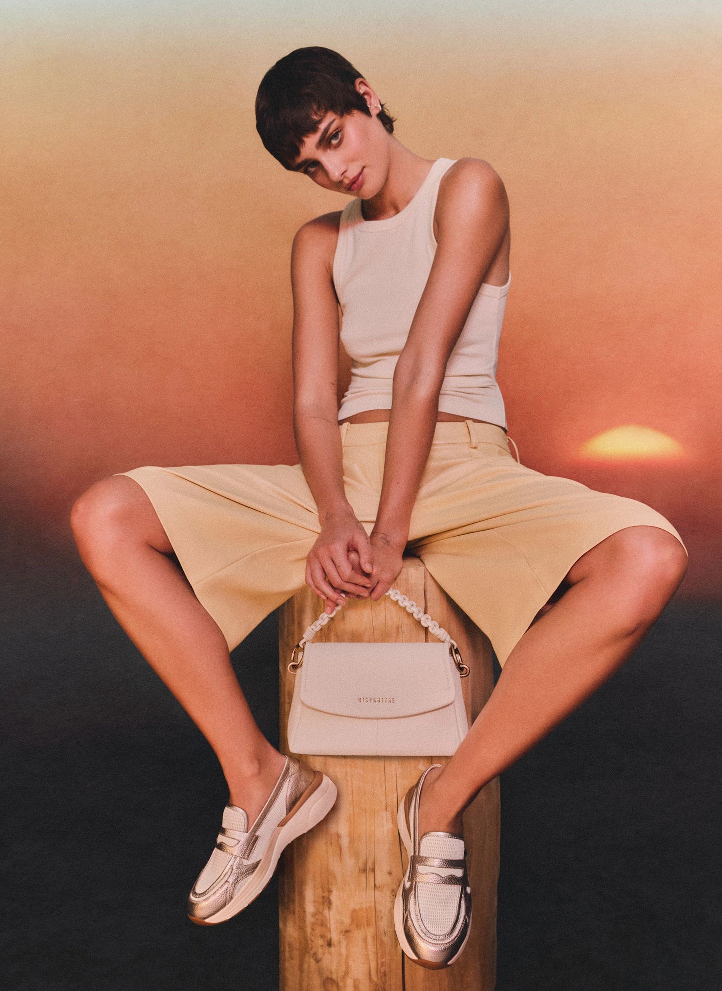 Hispanitas off white handbag