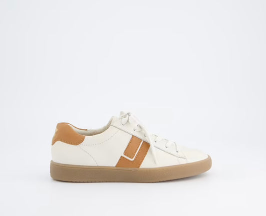 Paul Green ivory leather sneaker