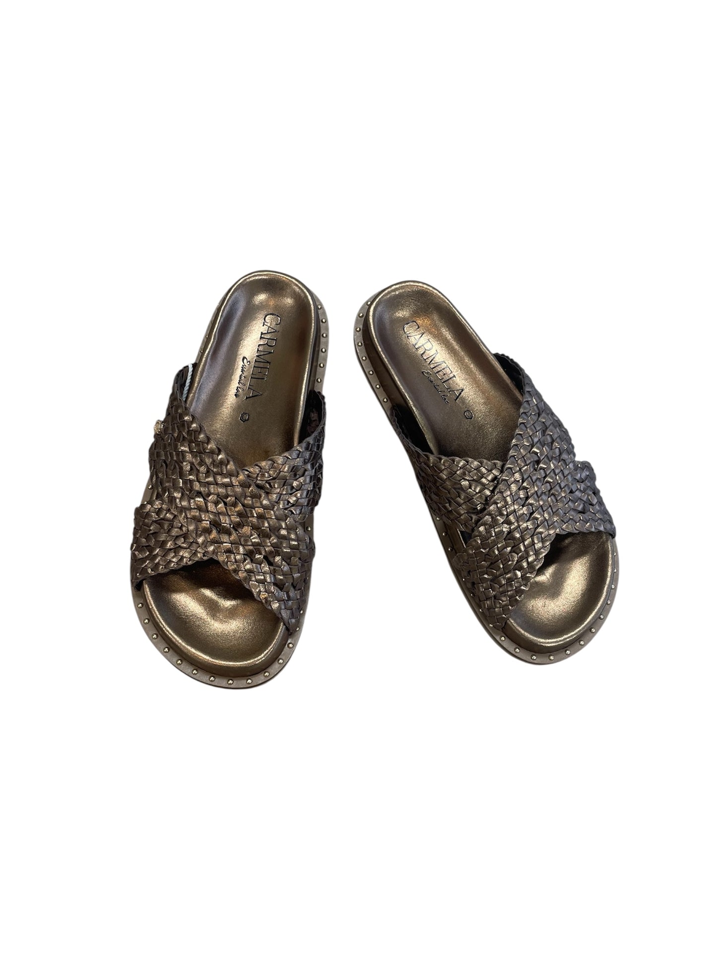 Carmela bronze leather mules - Melissakshoes