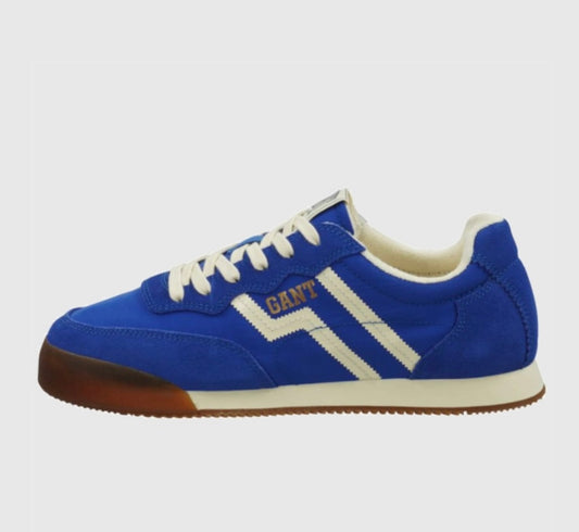 Gant blue and white suede leather retro sneakers