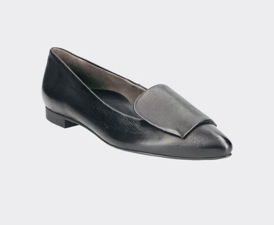 Paul Green black leather ballerinas