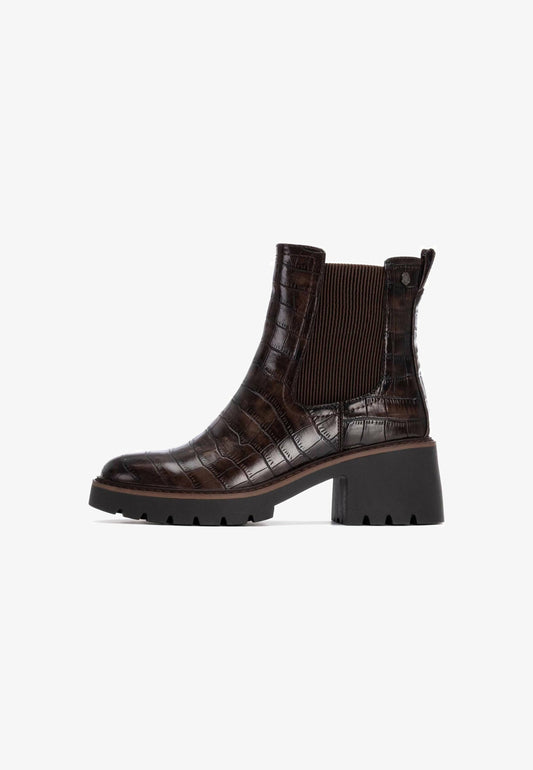 Carmela brown leather chelsea ankle boot