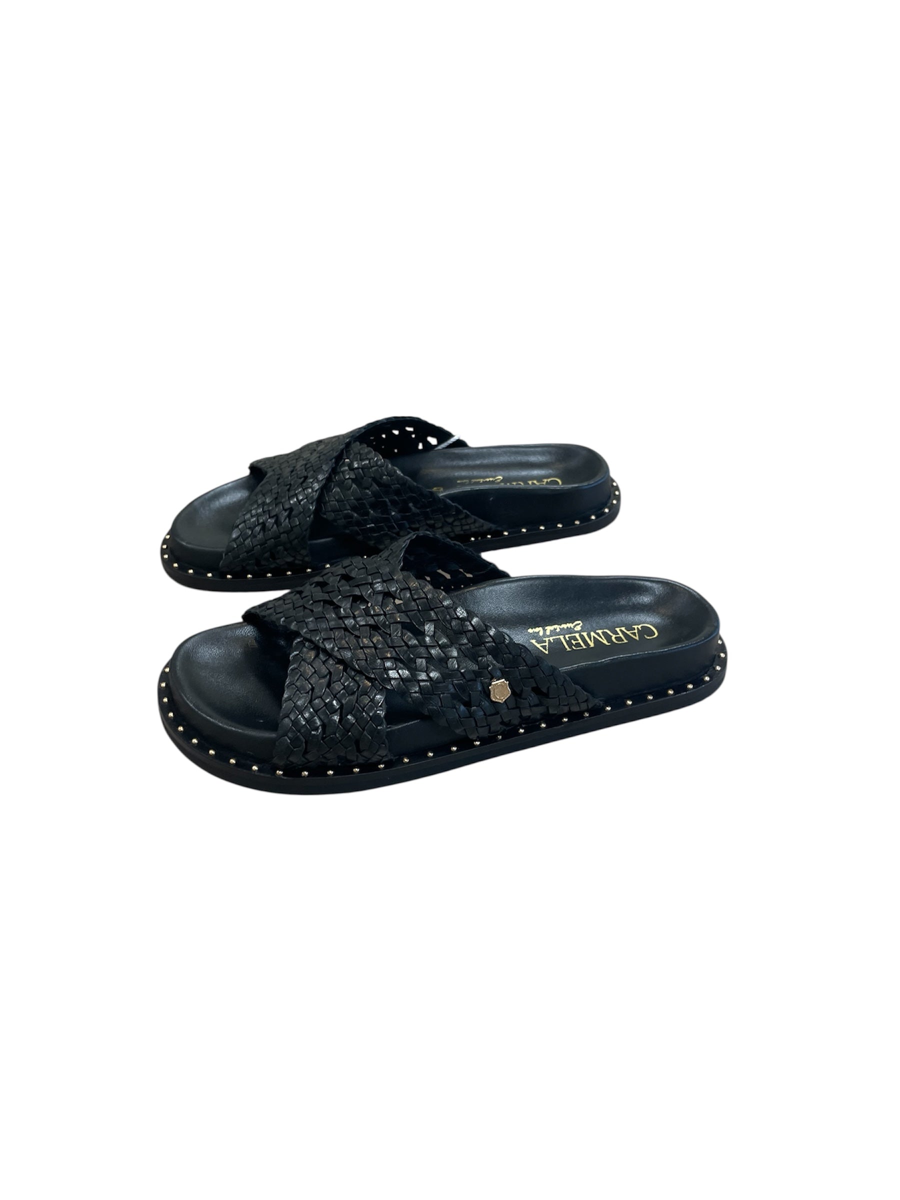 Carmela black leather mules - Melissakshoes