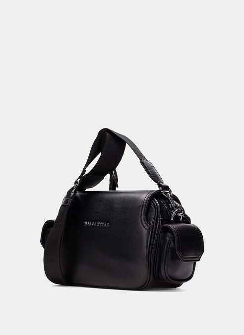 Hispanitas black leather crossbody bag