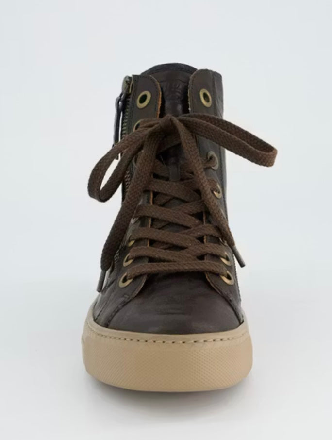 Paul Green brown leather high tops