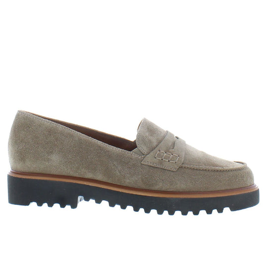 Paul Green taupe suede loafers