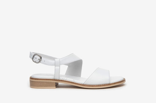 Nerogiardini white leather sandals