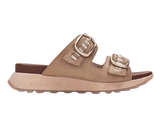 Hispanitas almond leather mules