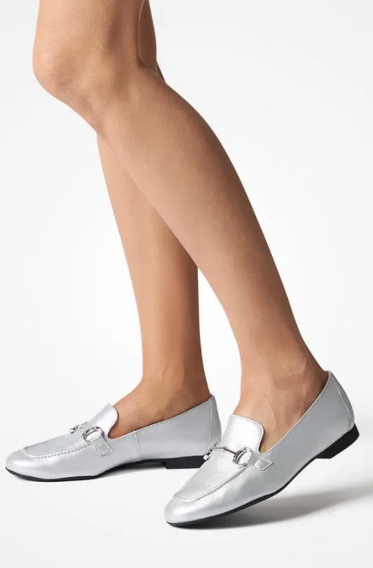 Paul Green silver loafers