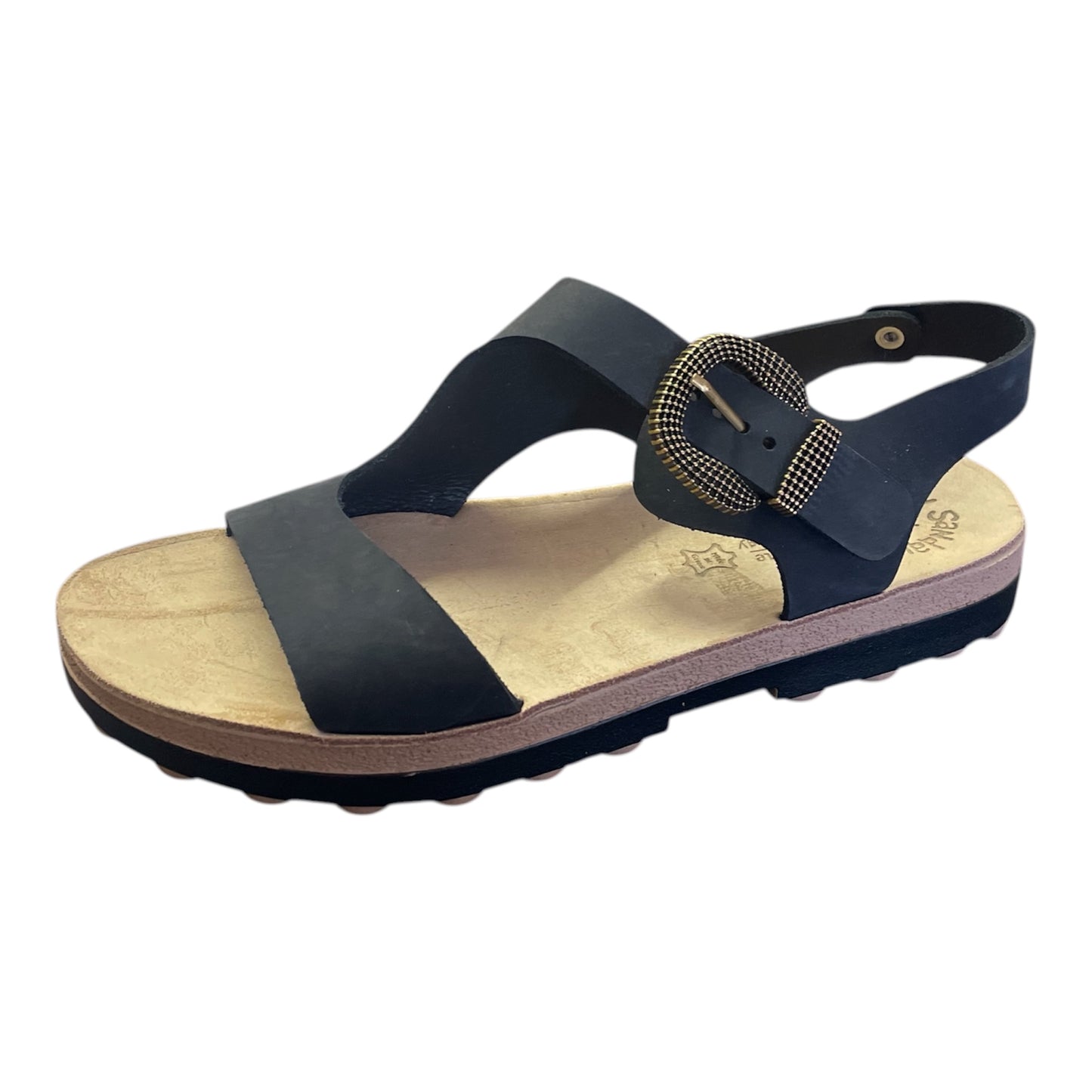 Fantasy sandals  black leather sandals