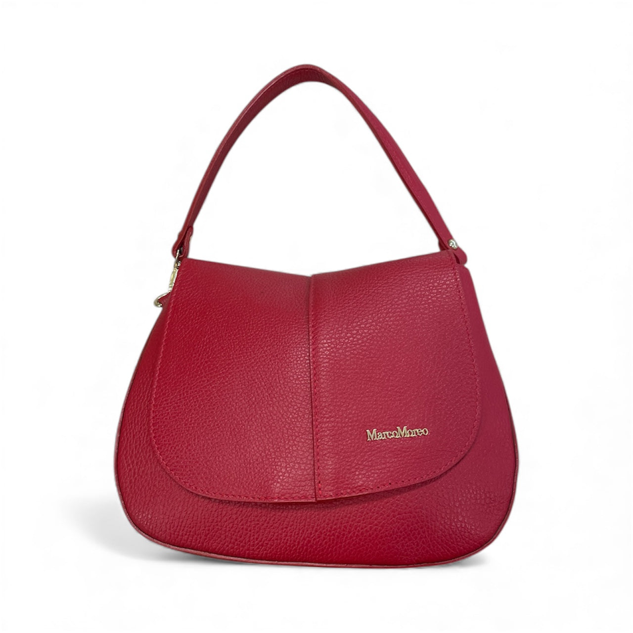 Marco Moreo red leather shoulder bag