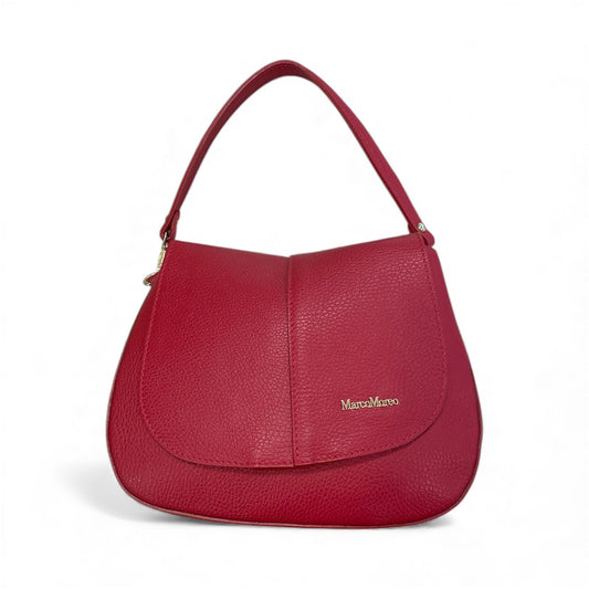 Marco Moreo red leather shoulder bag