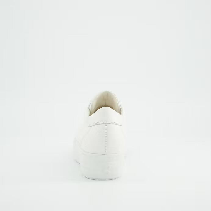 Paul Green white leather slip on sneakers - Melissakshoes