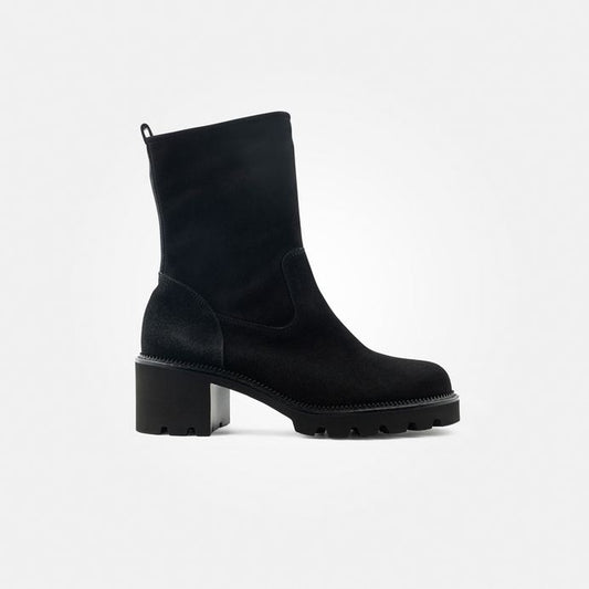Paul Green black suede  ankle boots