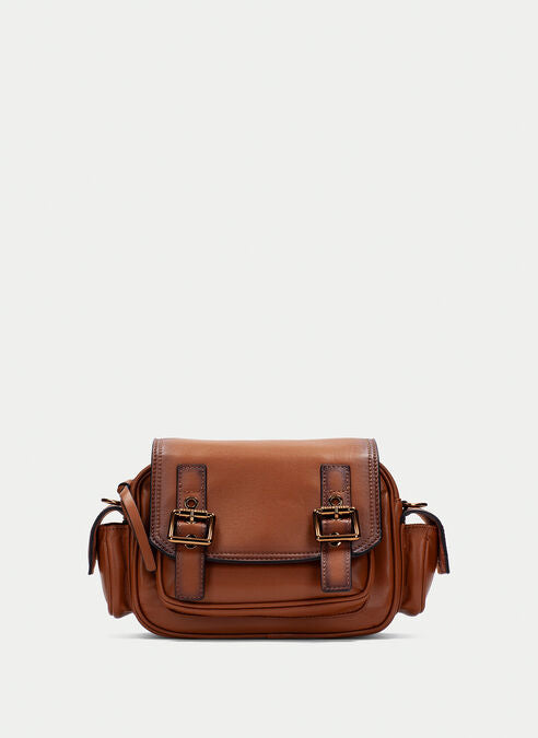 Hispanitas tan leather shoulder bag
