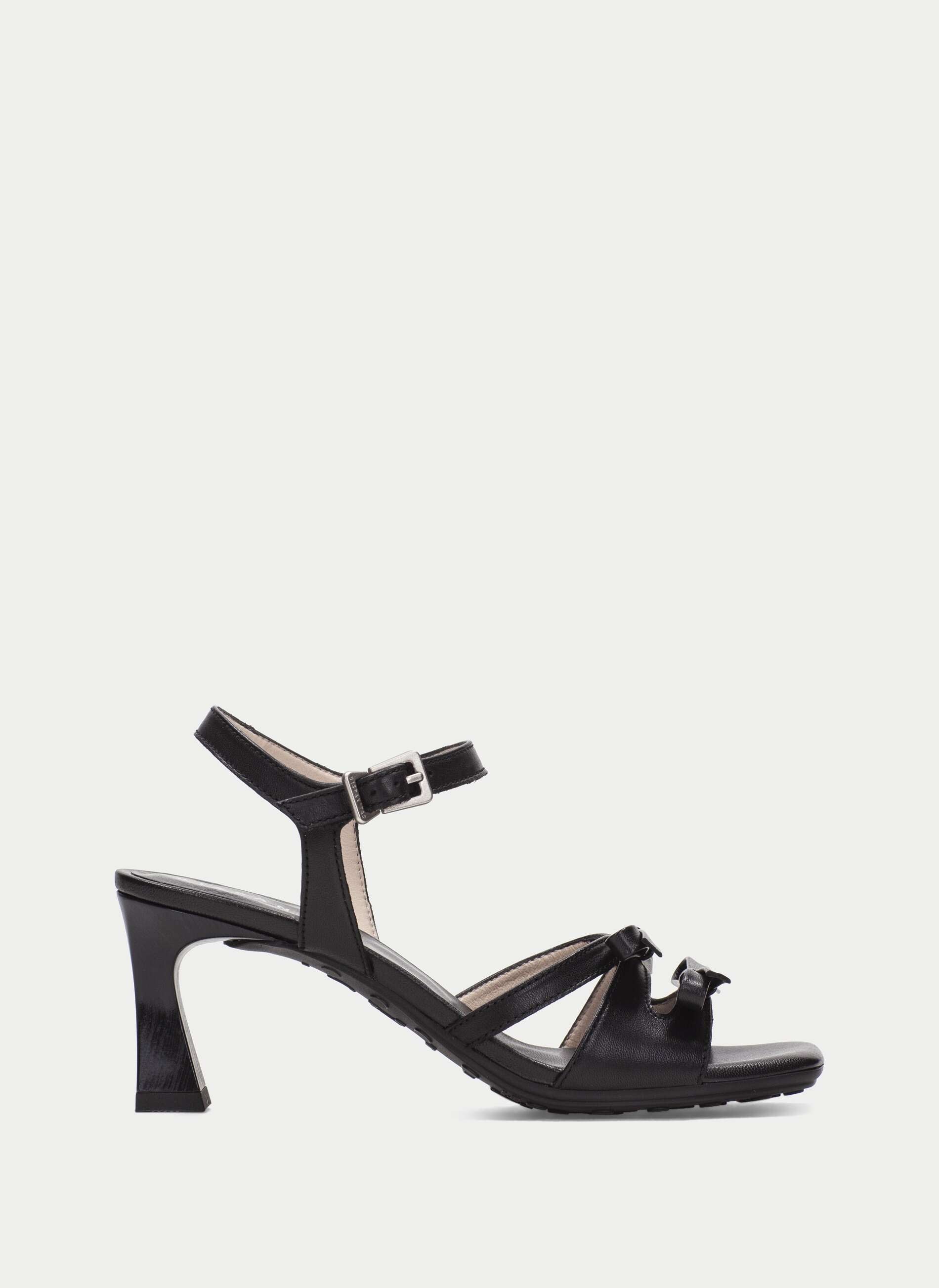 Hispanitas black leather sandals - Melissakshoes