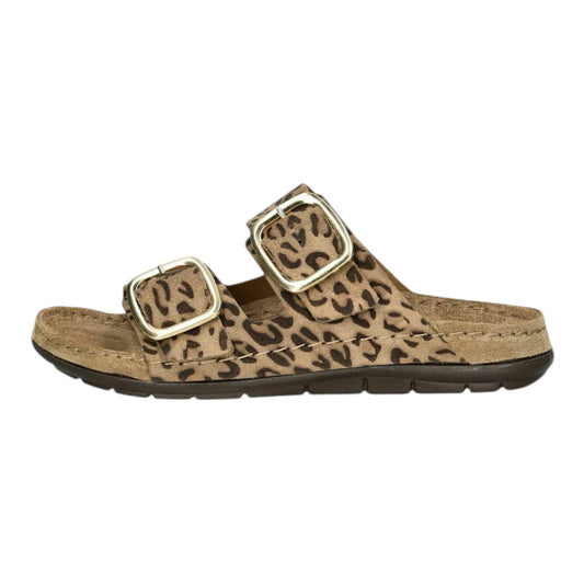 Rohde leopard print suede mules