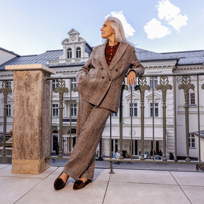 Paul Green brown suede ballerinas