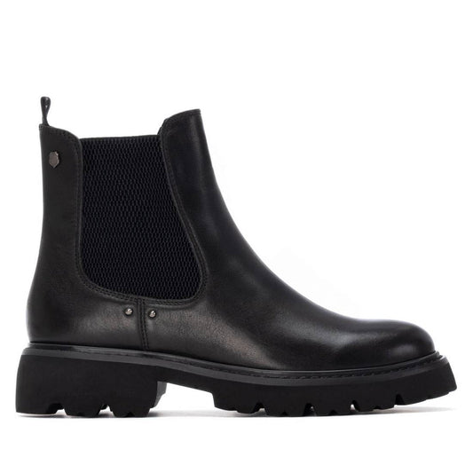 Carmela black leather  Chelsea ankle boots