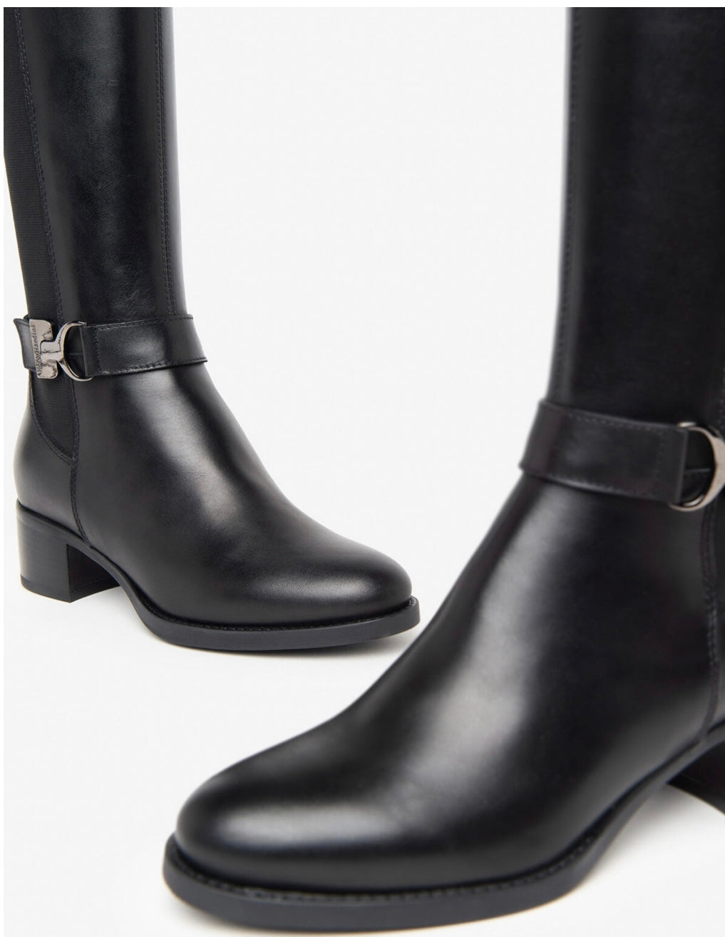 NeroGiardini black leather knee high boot - Melissakshoes