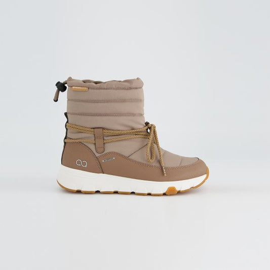 tenhaag beige lace up waterproof winter boot
