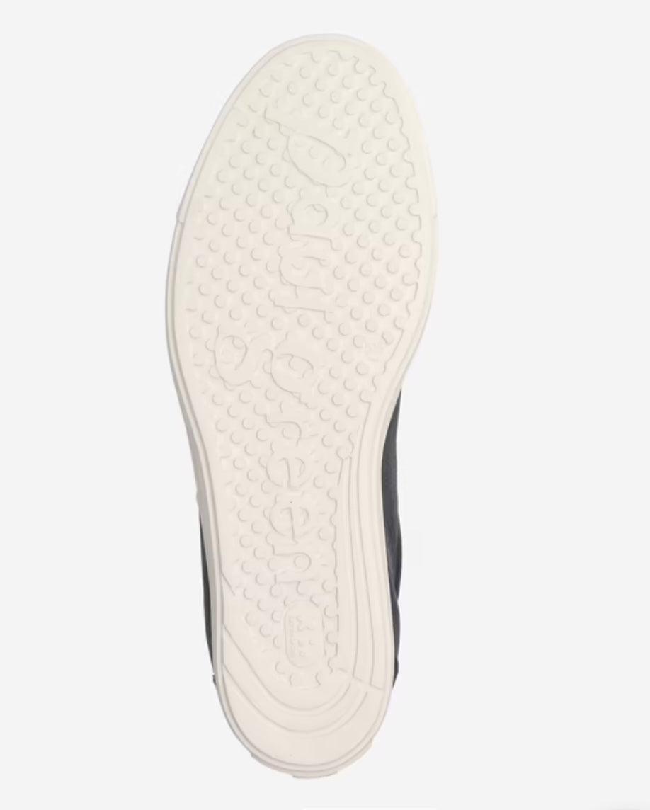 Paul Green Navy leather and suede platform sneakers