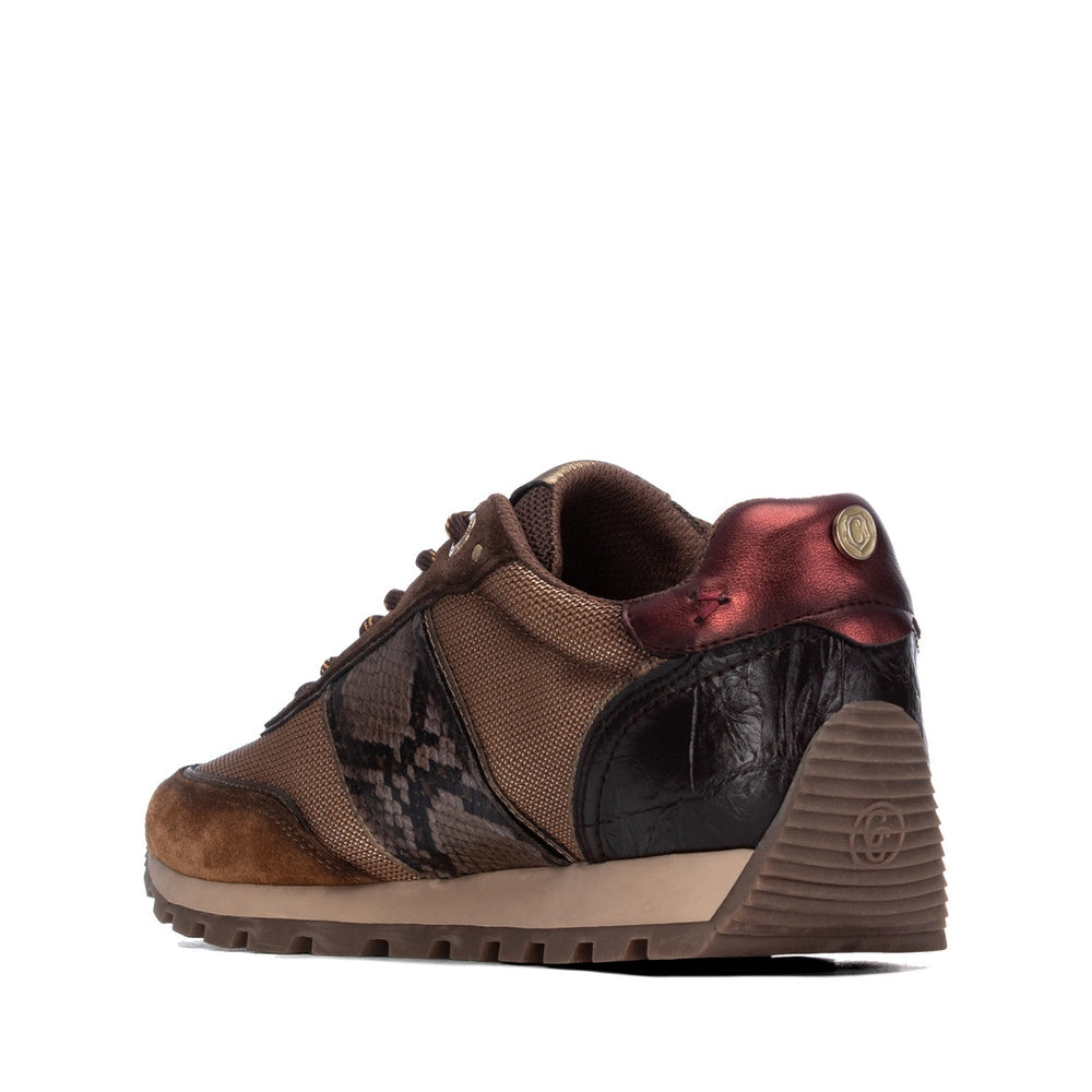 Carmela brown and tan sneaker