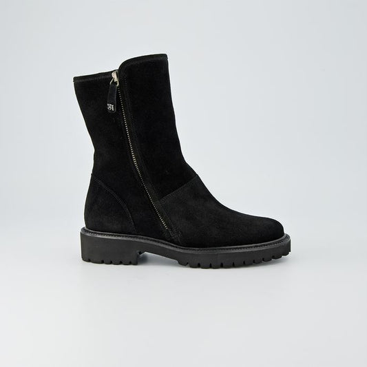Paul Green black suede ankle boots