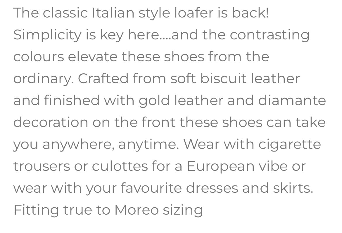 Marco moreo soft biscuit and gold leather loafers