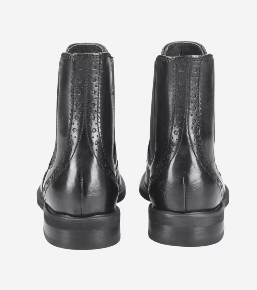 Paul Green classic black leather Chelsea boot - Melissakshoes