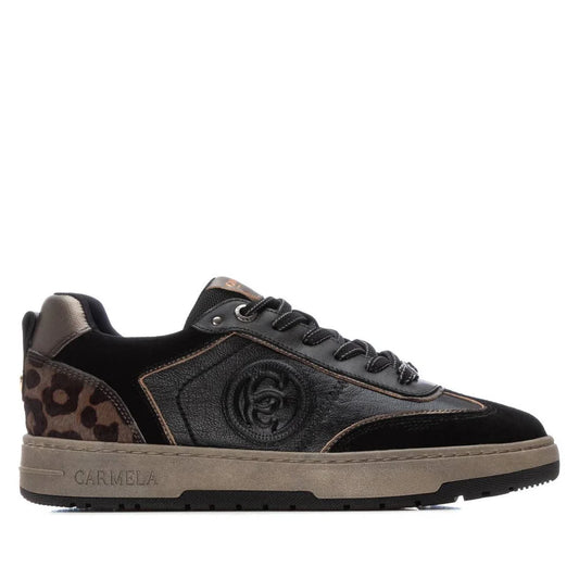Carmela black suede and leather sneakers