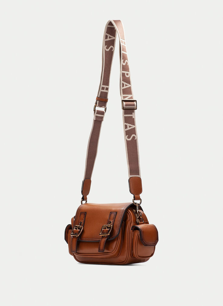 Hispanitas tan leather shoulder bag
