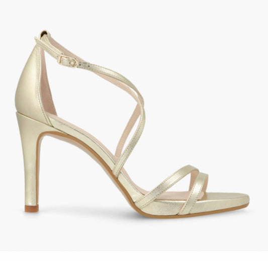 Lodi gold leather sandal