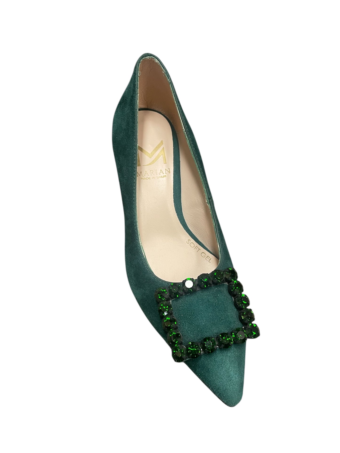 Marian green suede shoes